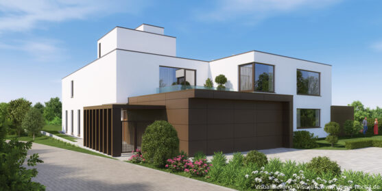 Architekturvisualisierung von einem Immobilien-Projekt in Hechingen