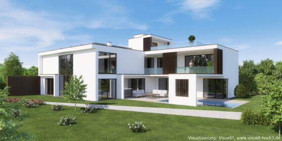 Architekturvisualisierung einer Luxus-Immobilie in Hechingen