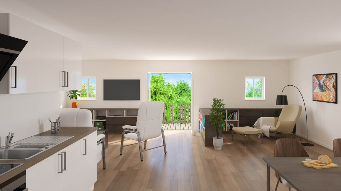 Innenraumvisualisierung Wohnung in Eutin