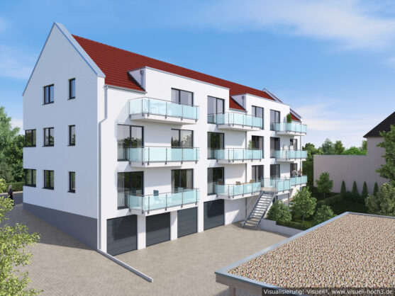 Balingen-Weilstetten - Architekturvisualisierung eines Mehrfamilienhauses