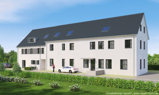 Mehrfamilienhaus und Doppelhaus in Reutlingen - Architekturvisualisierung