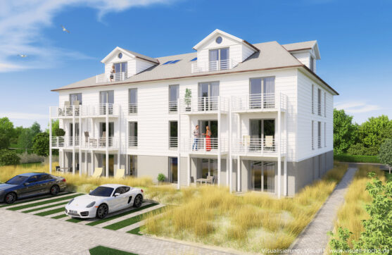 Wohnhaus in List auf Sylt - Visualisierung von Architektur